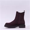 Rieker Gusset Ankle Boot With Side Zip - Mulberry